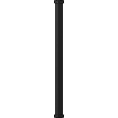 Ekena Millwork 6" x 10' Endura-Aluminum Craftsman Style Column, Square Shaft For Post Wrap Installation Non-Tapered EA0610INPSDCRCR